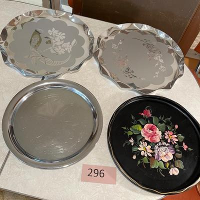Round toleware tray + more