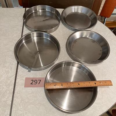 Stainless steel pie pan