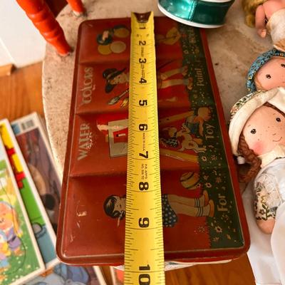 Antique Vintage Kids Lot - Toys, Dolls, Rocking Chair, Paint Set