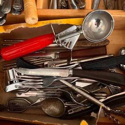 Vintage Contemporary Utensils Lot - 2 Drawers Full