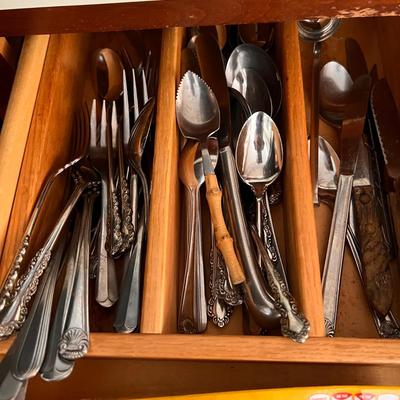 Vintage Contemporary Utensils Lot - 2 Drawers Full
