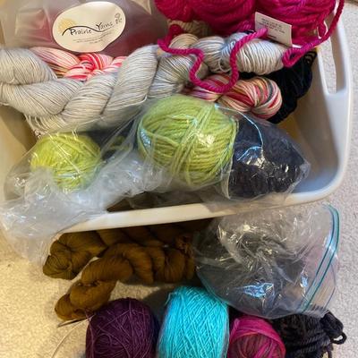 Assorted merino wool yarn