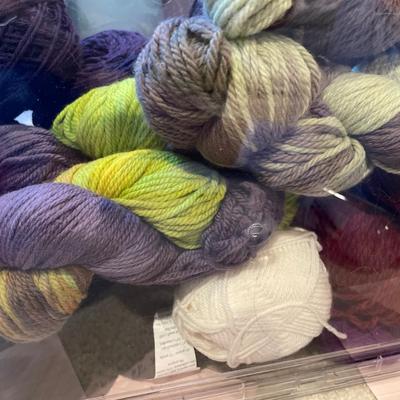 Assorted wool yarn