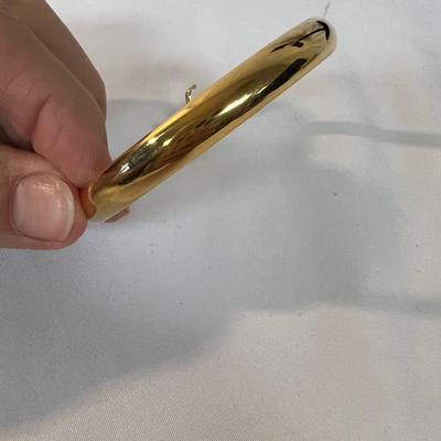 Silver and Gold Bangle Bracelets (B4-MK)