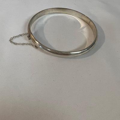 Silver and Gold Bangle Bracelets (B4-MK)