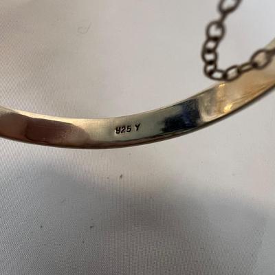 Silver and Gold Bangle Bracelets (B4-MK)