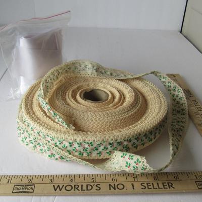 Lot 372:  Huge Roll of Fancy Ribbon
