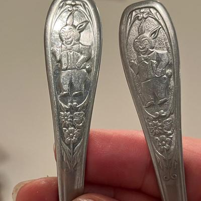 Child's Rabbit spoon and fork