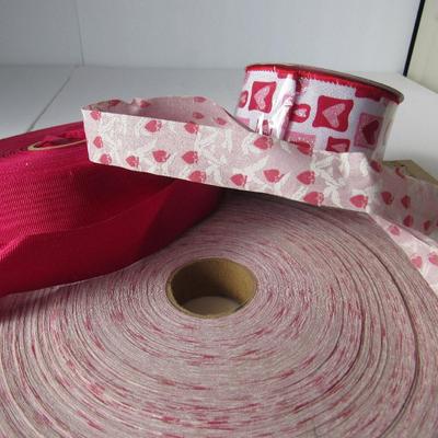 Lot 373: Lot of Large Rolls Valentine Theme Ribbon