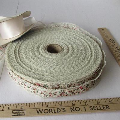 Lot 374:  Large Roll Fancy Ribbon