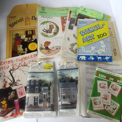 Lot 379: Lot of Various Stencils, Boarders, Decals, Instructions, More