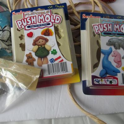 Lot 381: Lot of Various Craft Items, Push Molds, Contact Paper, More