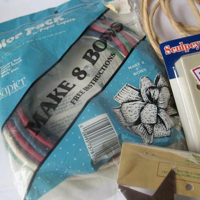 Lot 381: Lot of Various Craft Items, Push Molds, Contact Paper, More