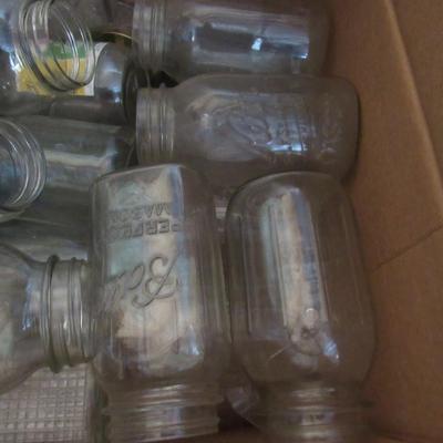 Lot 394:  Box Full of Fruit Jars
