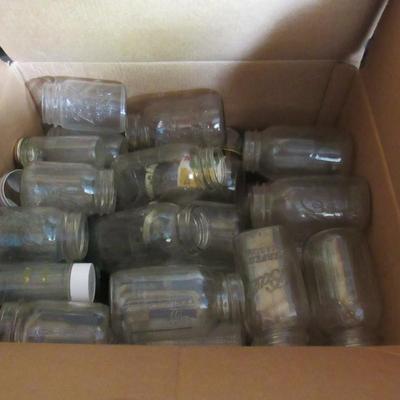 Lot 394:  Box Full of Fruit Jars