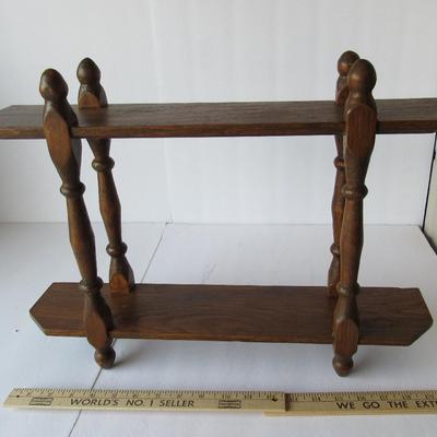 Lot 396:  Old Wood Wall Shelf