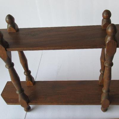 Lot 396:  Old Wood Wall Shelf