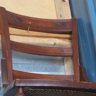 Lot 400: Nice Vintage Cane Seat Chair