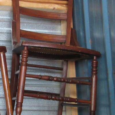 Lot 400: Nice Vintage Cane Seat Chair