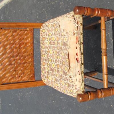 Lot 402:  Vintage Cane Back Chair for Reupholstering