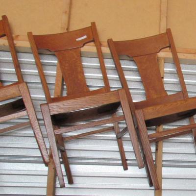 Lot 403:  Set of 4 Matching Antique Chairs
