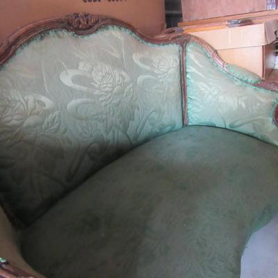 Lot 408:  Antique Settee For Refinishing, Read Description and See Photos