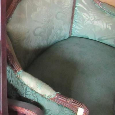 Lot 408:  Antique Settee For Refinishing, Read Description and See Photos