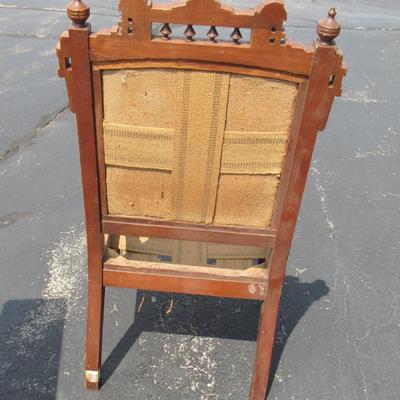 Lot 411:  Pair of Matching Antique East Lake Chairs For Refinishing