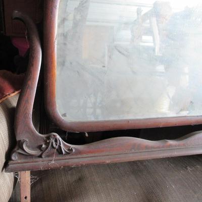 Lot 412: Mirror in Frame for Dresser (No Dresser)