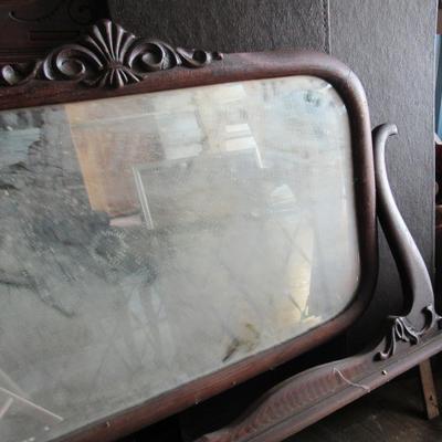 Lot 412: Mirror in Frame for Dresser (No Dresser)