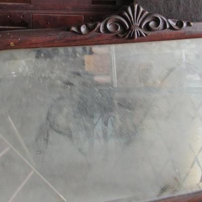 Lot 412: Mirror in Frame for Dresser (No Dresser)