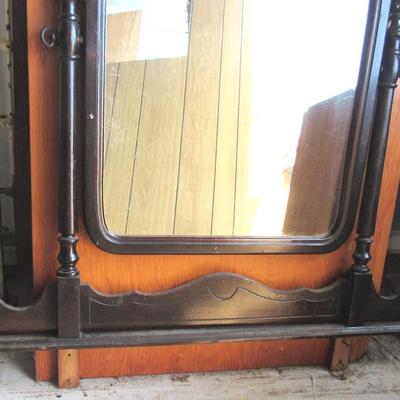 Lot 416: Taller Mirror In Frame for Dresser (No Dresser)