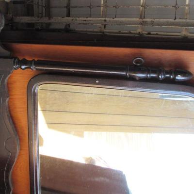 Lot 416: Taller Mirror In Frame for Dresser (No Dresser)
