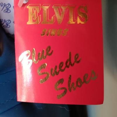 Taipow Elvis Presley Blue Suede Shoes Plush New in box Limited Edition 1994 - 8122
