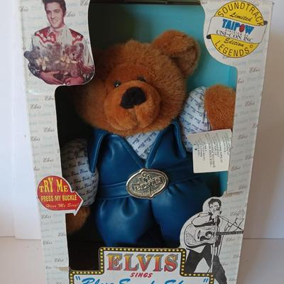 Taipow Elvis Presley Blue Suede Shoes Plush New in box Limited Edition 1994 - 8122