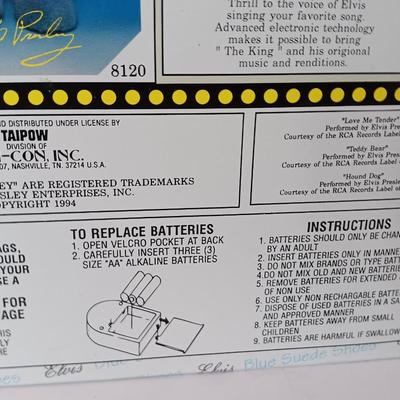 Taipow Elvis Presley Blue Suede Shoes Plush New in box Limited Edition 1994 - 8122