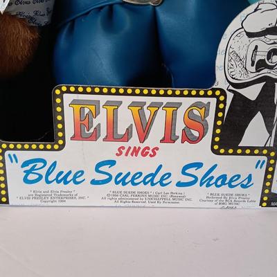Taipow Elvis Presley Blue Suede Shoes Plush New in box Limited Edition 1994 - 8122
