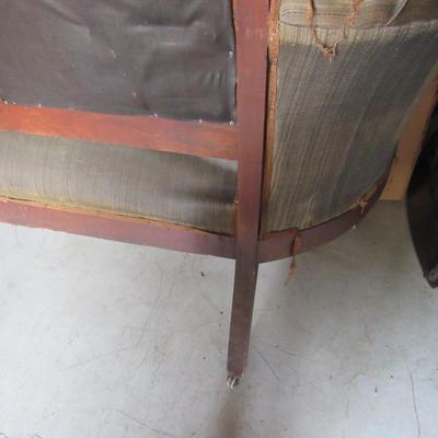 Lot 418: Fancy Antique East Lake Style Settee For Refinishing