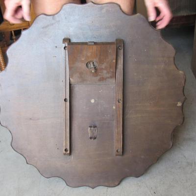 Lot 421: Antique Pie Crust Tilt Top Table To Glue and Put Top Back On