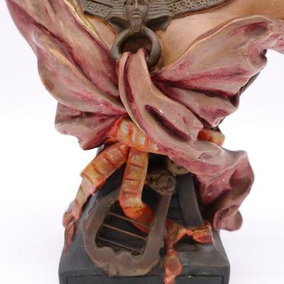 Antique Orientalist Bust Sculpture of Woman in Egyptian Style