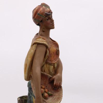 Polychrome Terracotta Plaster Orientalist Sculpture