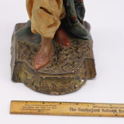 Polychrome Terracotta Plaster Orientalist Sculpture