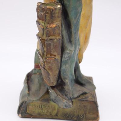 Polychrome Terracotta Plaster Orientalist Sculpture
