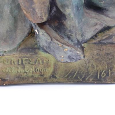 Polychrome Terracotta Plaster Orientalist Sculpture
