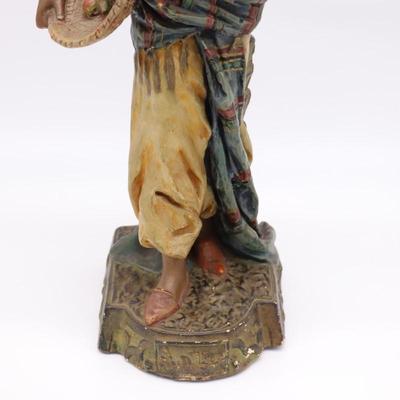 Polychrome Terracotta Plaster Orientalist Sculpture