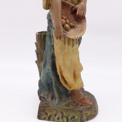 Polychrome Terracotta Plaster Orientalist Sculpture