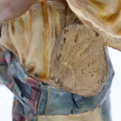Polychrome Terracotta Plaster Orientalist Sculpture