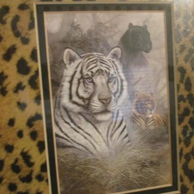 Original Framed Tiger Artwork
