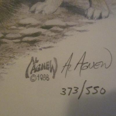 Original Framed Al Agnew Signed & Numbered Artwork