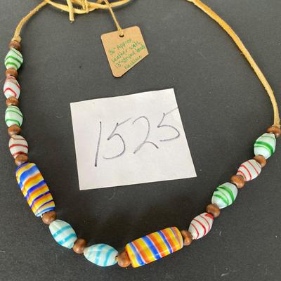 Striped Bead Necklace